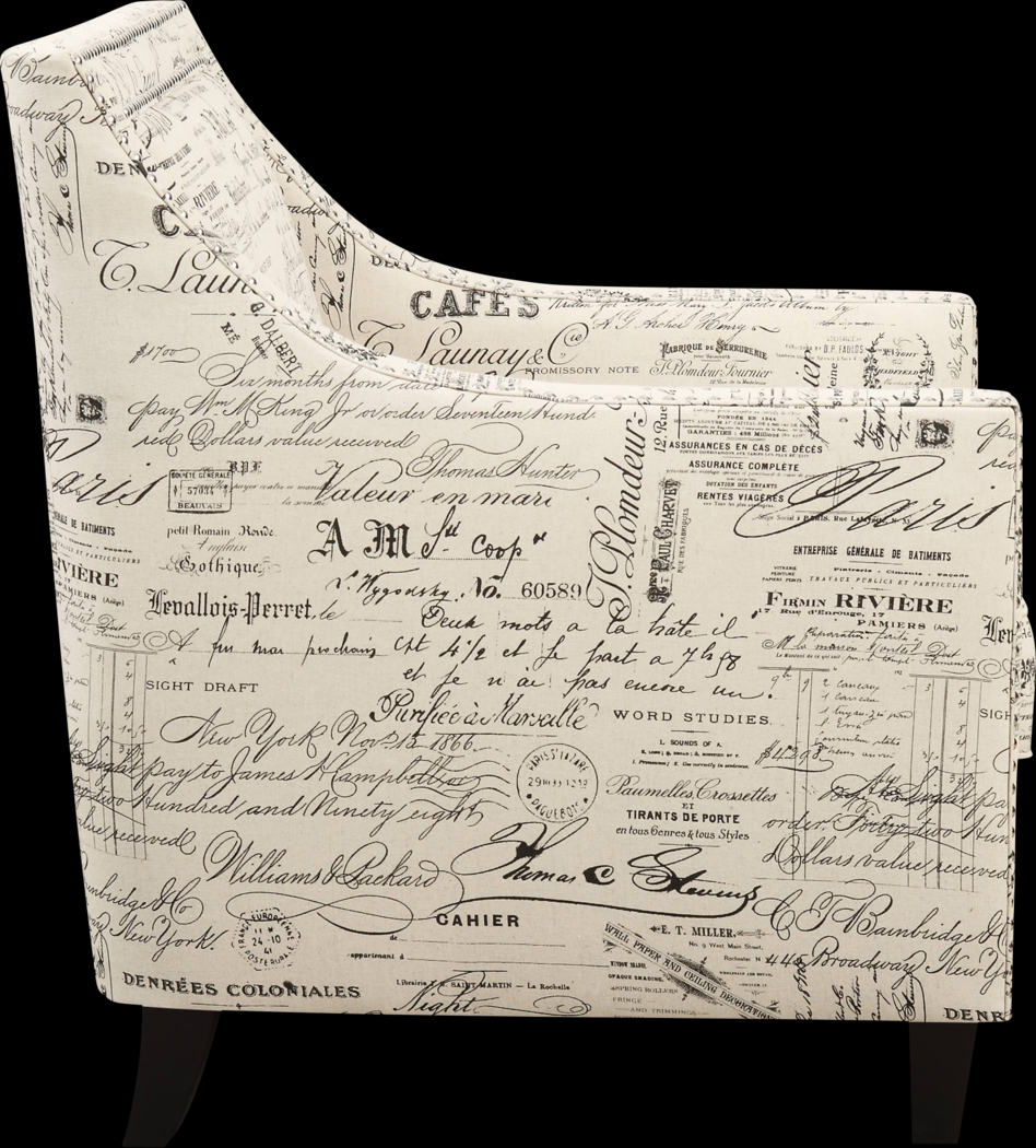 Bazemore Off-White Accent Chair - Thumbnail - Image 7