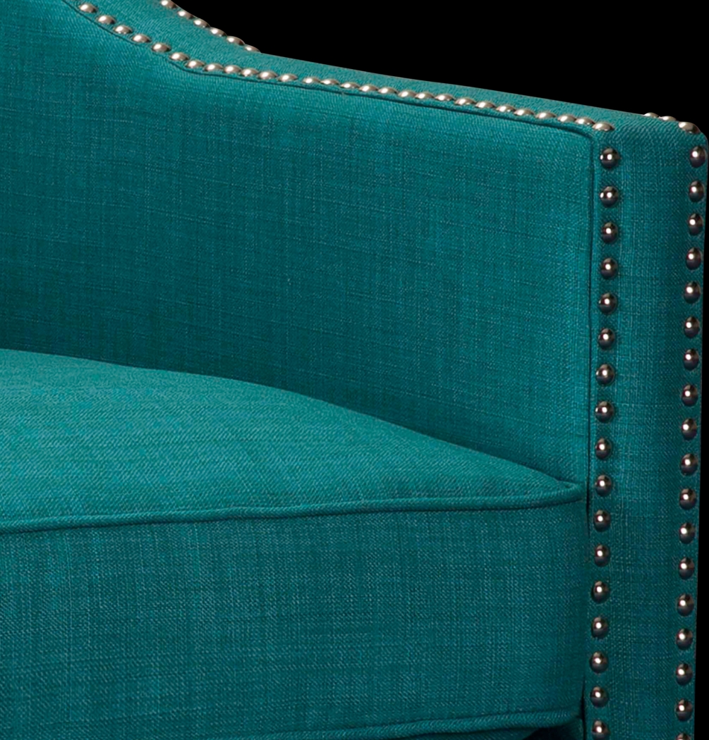 Bazemore Teal Accent Chair - Thumbnail - Image 8