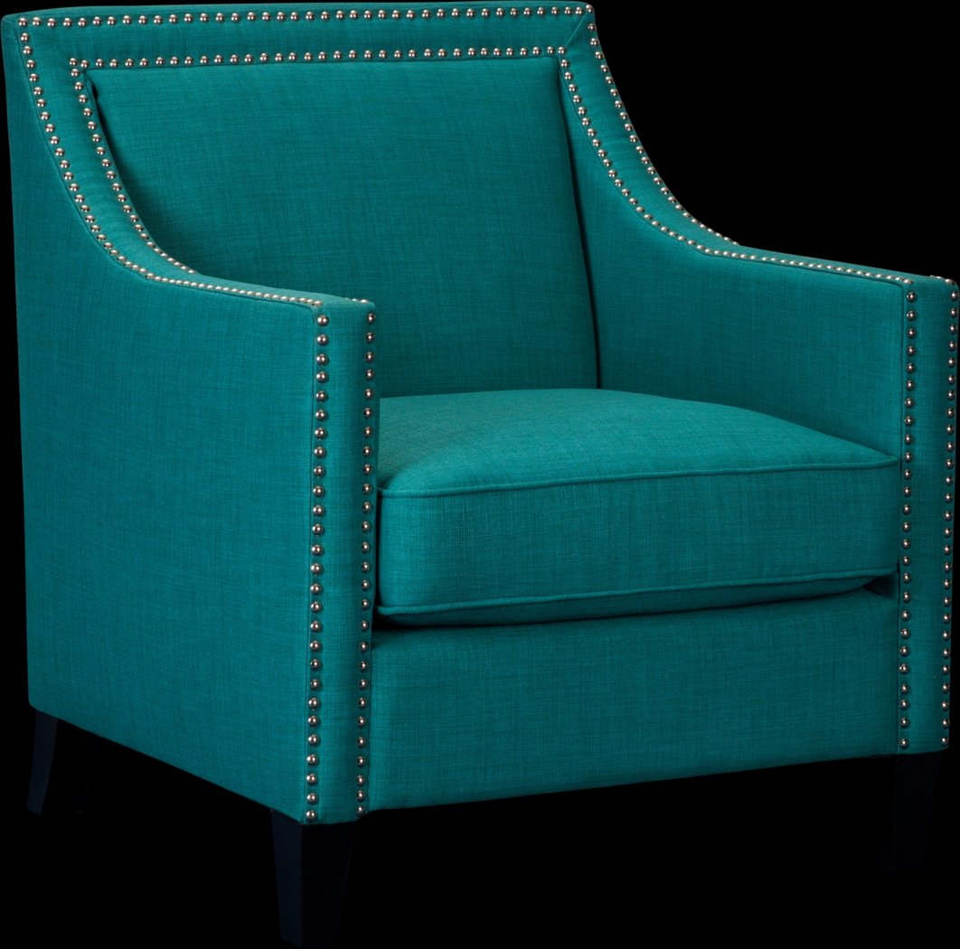 Bazemore Teal Accent Chair - Thumbnail - Image 1
