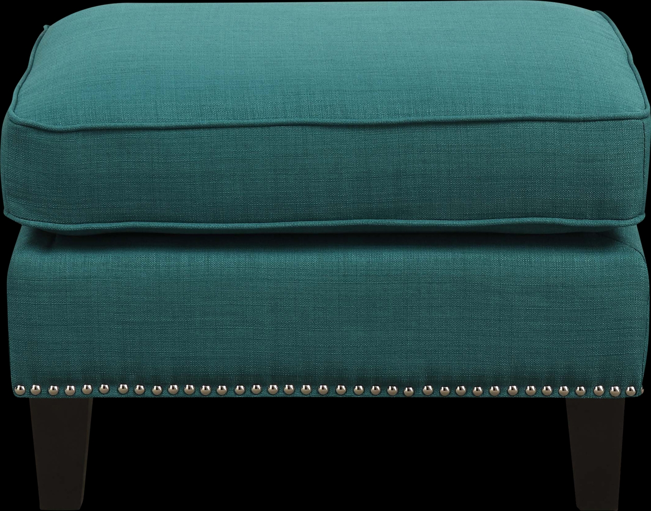 Bazemore Teal Ottoman - Thumbnail - Image 3