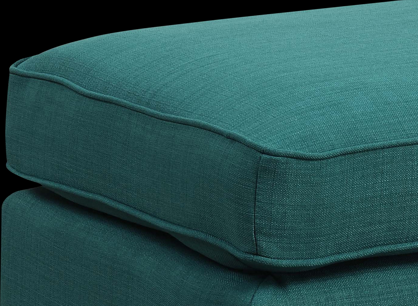 Bazemore Teal Ottoman - Thumbnail - Image 4