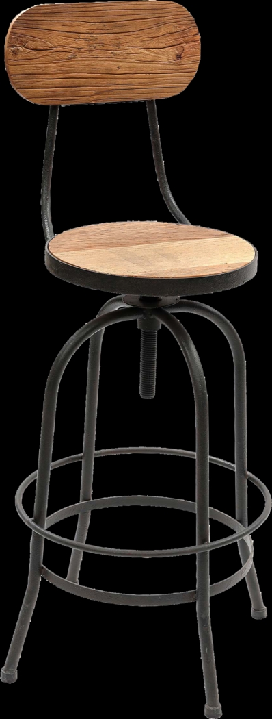 Bazile Brown Adjustable Swivel Stool - Thumbnail - Image 1