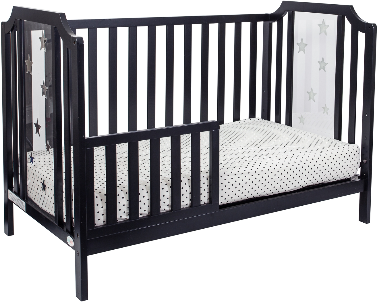 Kids Bazzele Black Convertible Crib - Thumbnail - Image 3
