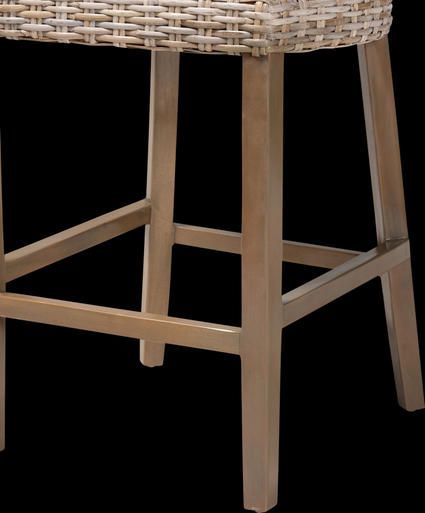 Bazzell Taupe Counter Stool - Thumbnail - Image 7