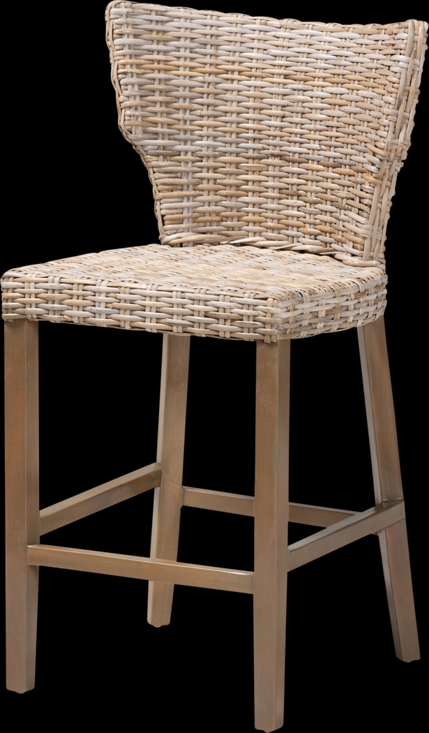 Bazzell Taupe Counter Stool - Thumbnail - Image 1