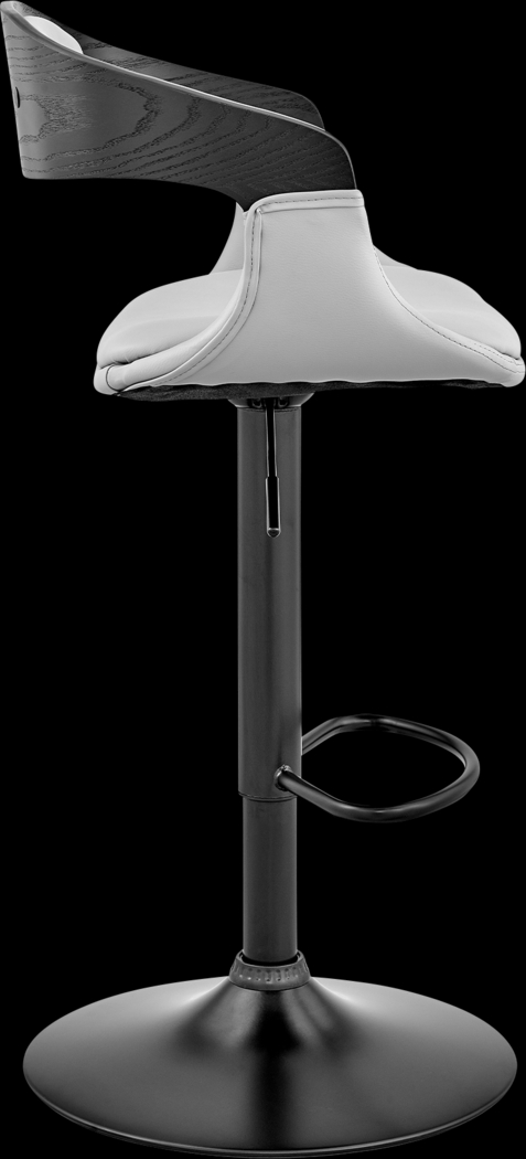 Bazzu Gray Swivel Barstool - Thumbnail - Image 4