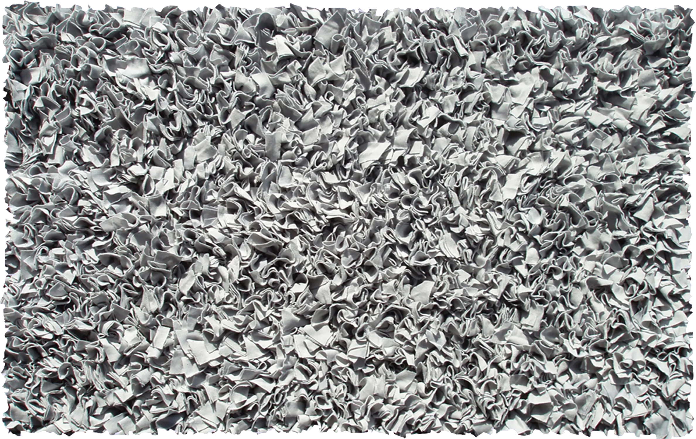 Kids Fuzzy Clouds Silver 3' x 5' Rug - Thumbnail - Image 1