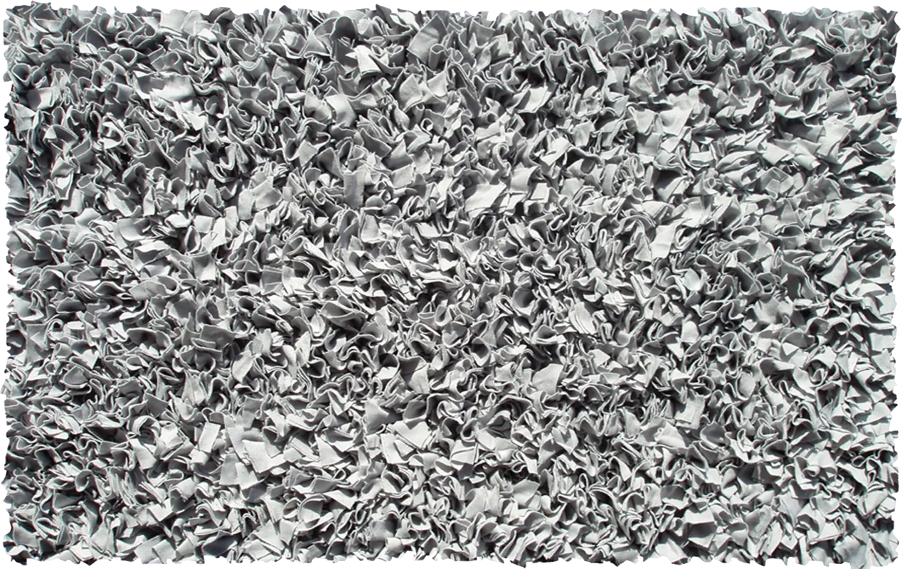 Kids Fuzzy Clouds Silver 5' x 8' Rug