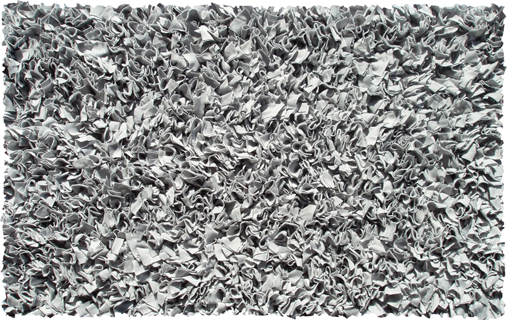 Kids Fuzzy Clouds Silver 5' x 8' Rug