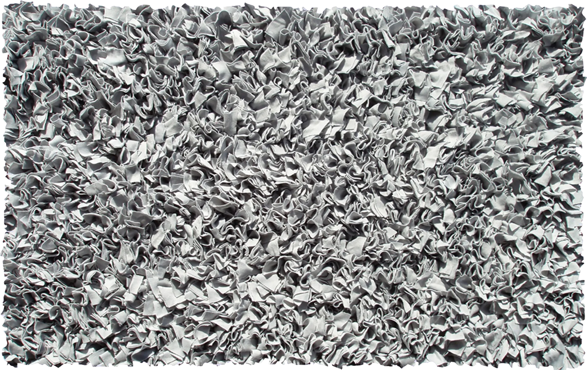 Kids Fuzzy Clouds Silver 3' x 5' Rug - Image 1