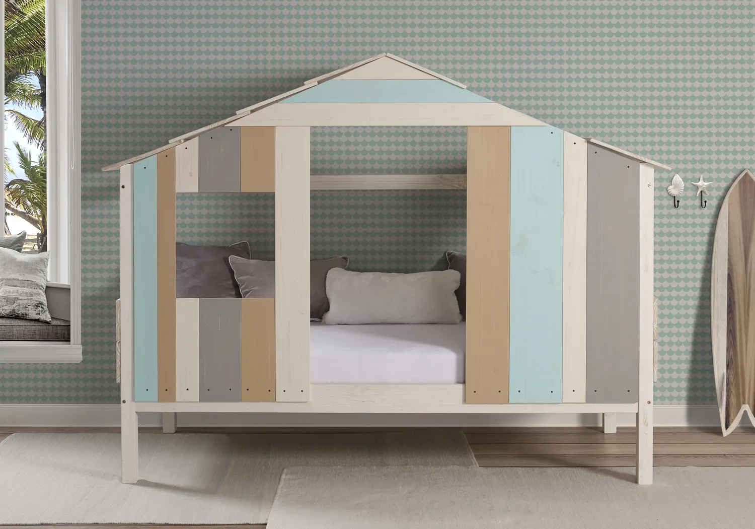 Beach Hangout Tan Twin Jr. Loft Bed - Thumbnail - Image 2