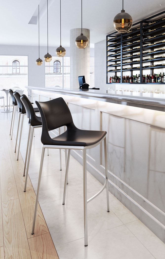 Beacher Black Barstool, Set of 2 - Thumbnail - Image 6