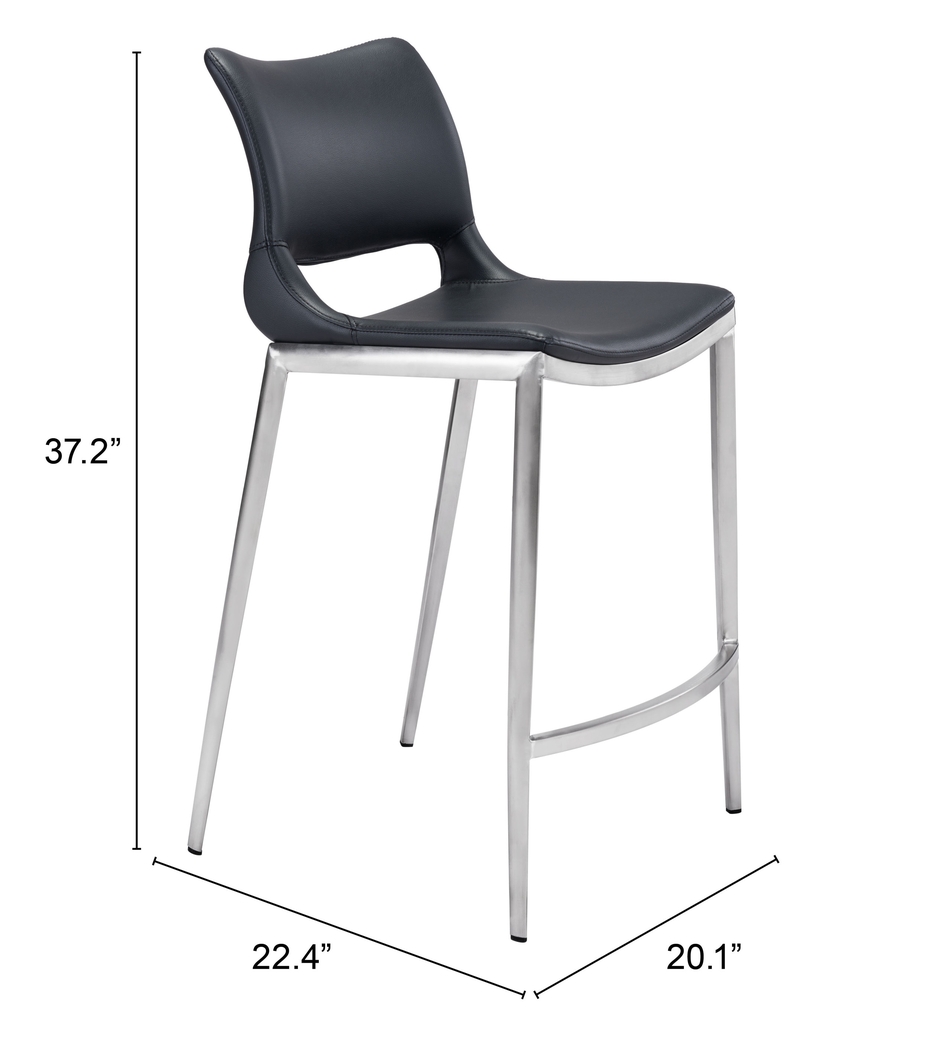 Beacher Black Counter Height Stool, Set of 2 - Thumbnail - Image 6