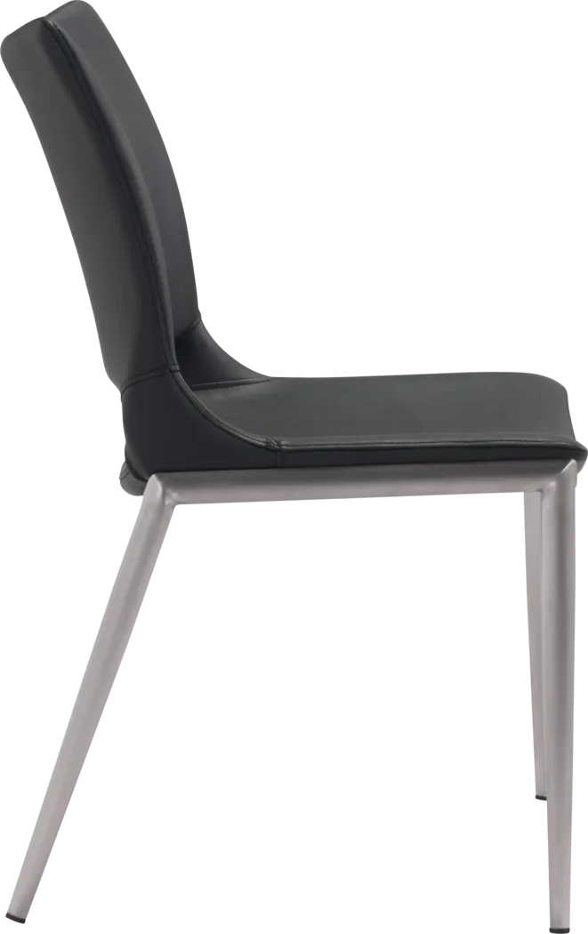 Beacher Black Side Chair, Set of 2 - Thumbnail - Image 2