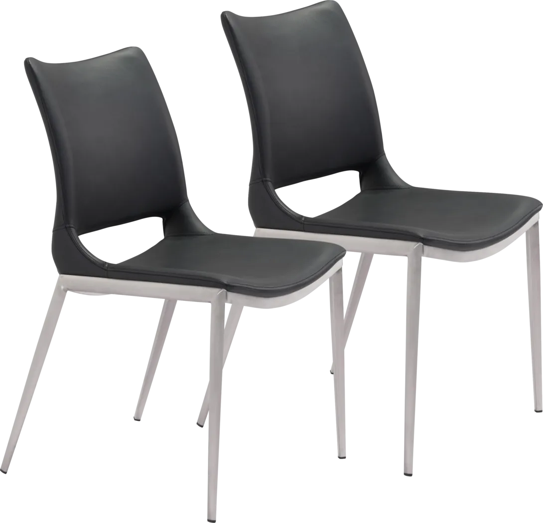 Beacher Black Side Chair, Set of 2 - Thumbnail - Image 1