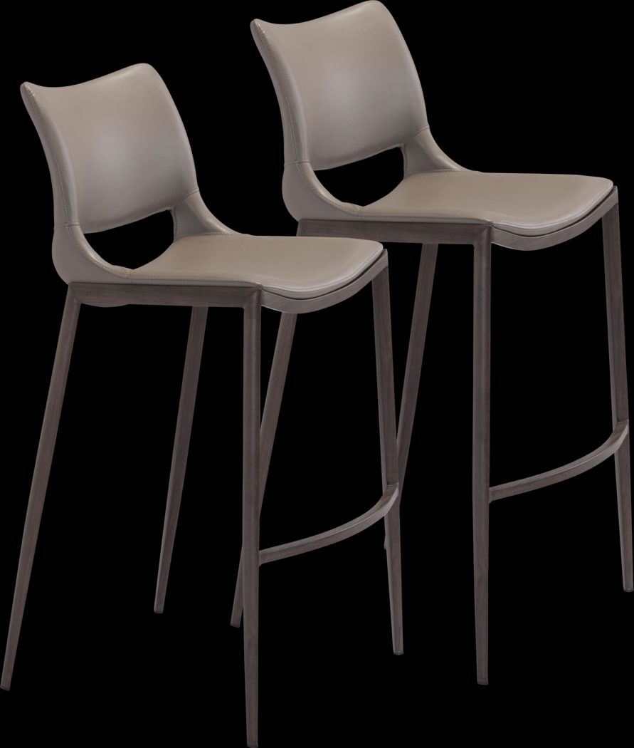 Beacher Gray Barstool, Set of 2 - Thumbnail - Image 1