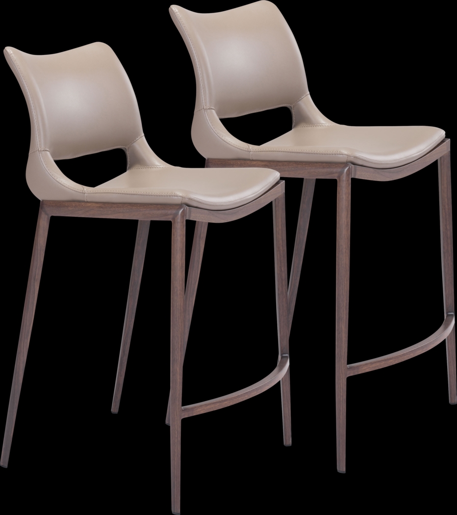 Beacher Gray Counter Height Stool, Set of 2 - Thumbnail - Image 1