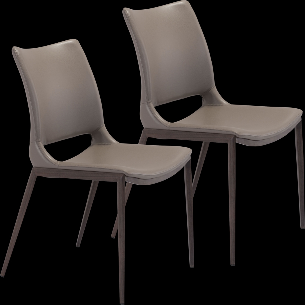 Beacher Gray Side Chair, Set of 2 - Thumbnail - Image 1