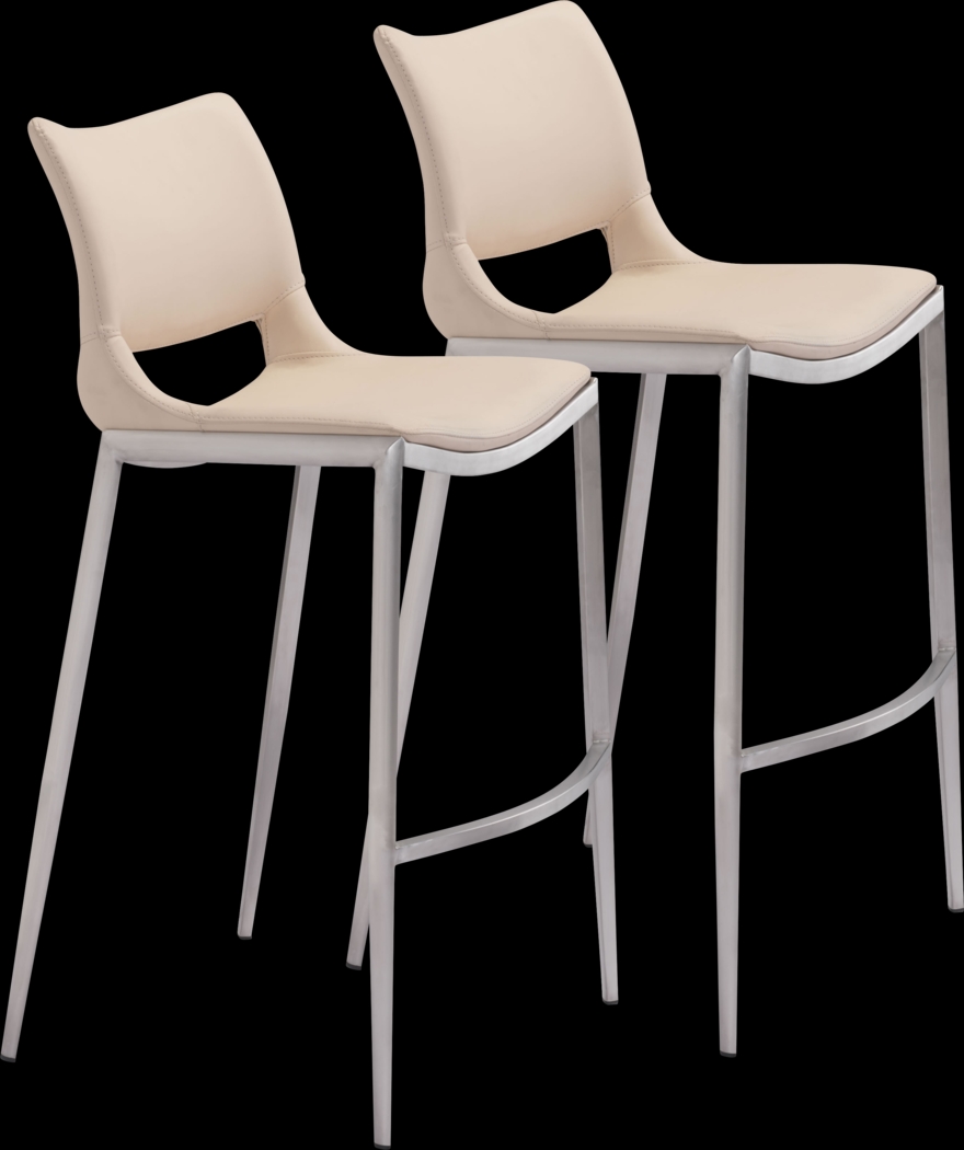 Beacher Pink Barstool, Set of 2 - Thumbnail - Image 1