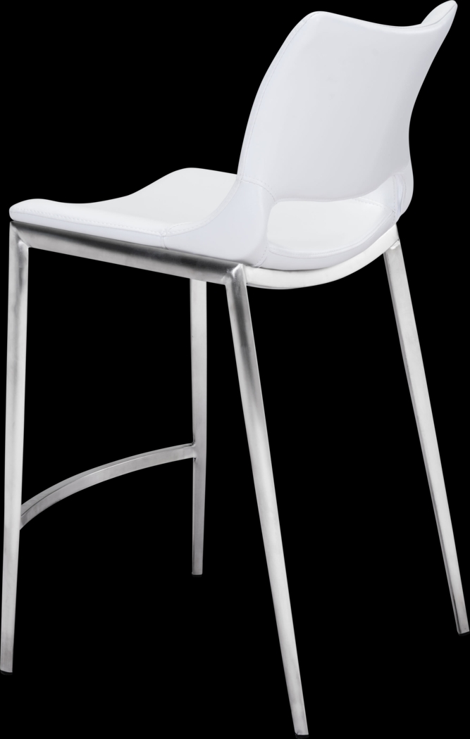 Beacher White Counter Height Stool, Set of 2 - Thumbnail - Image 4