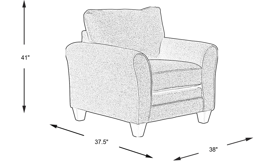 Dimension Image. Please refer to the Dimension Tab on this page for dimension details.