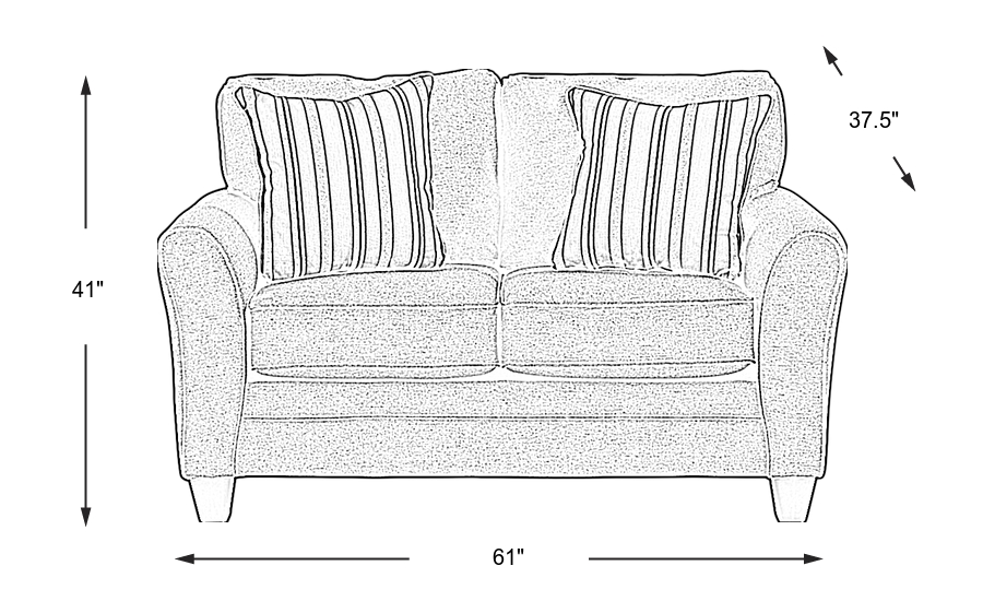 Dimension Image. Please refer to the Dimension Tab on this page for dimension details.