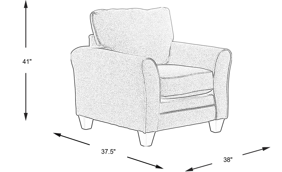 Dimension Image. Please refer to the Dimension Tab on this page for dimension details.