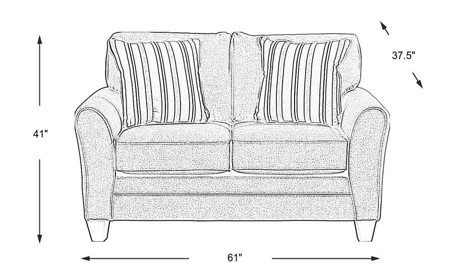 Dimension Image. Please refer to the Dimension Tab on this page for dimension details.
