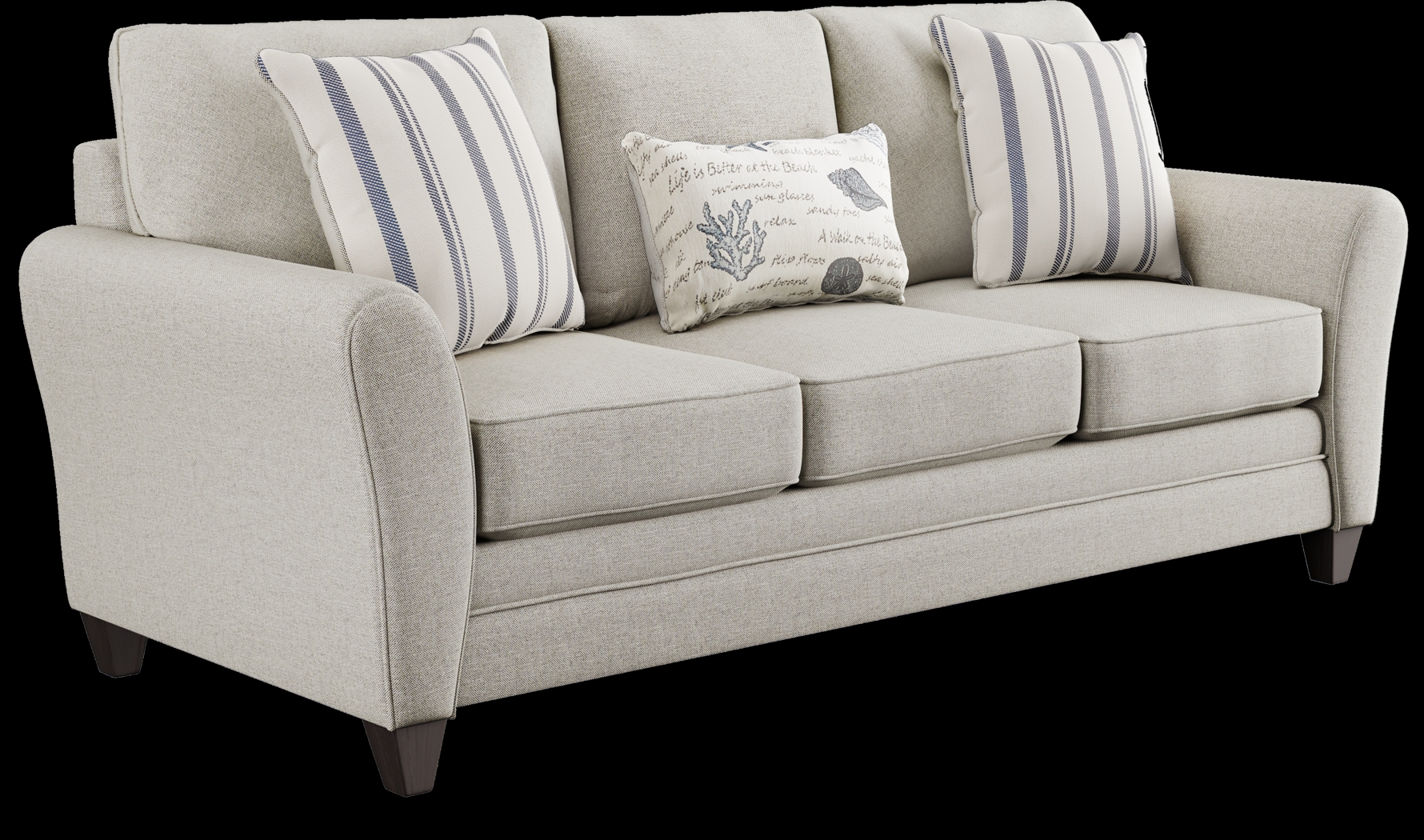 Beachfront Silver 7 Pc Living Room with Sleeper Sofa - Thumbnail - Image 3