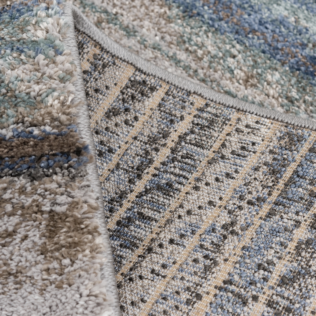Beachglass Blue 6'6 x 9'6 Rug - Thumbnail - Image 4