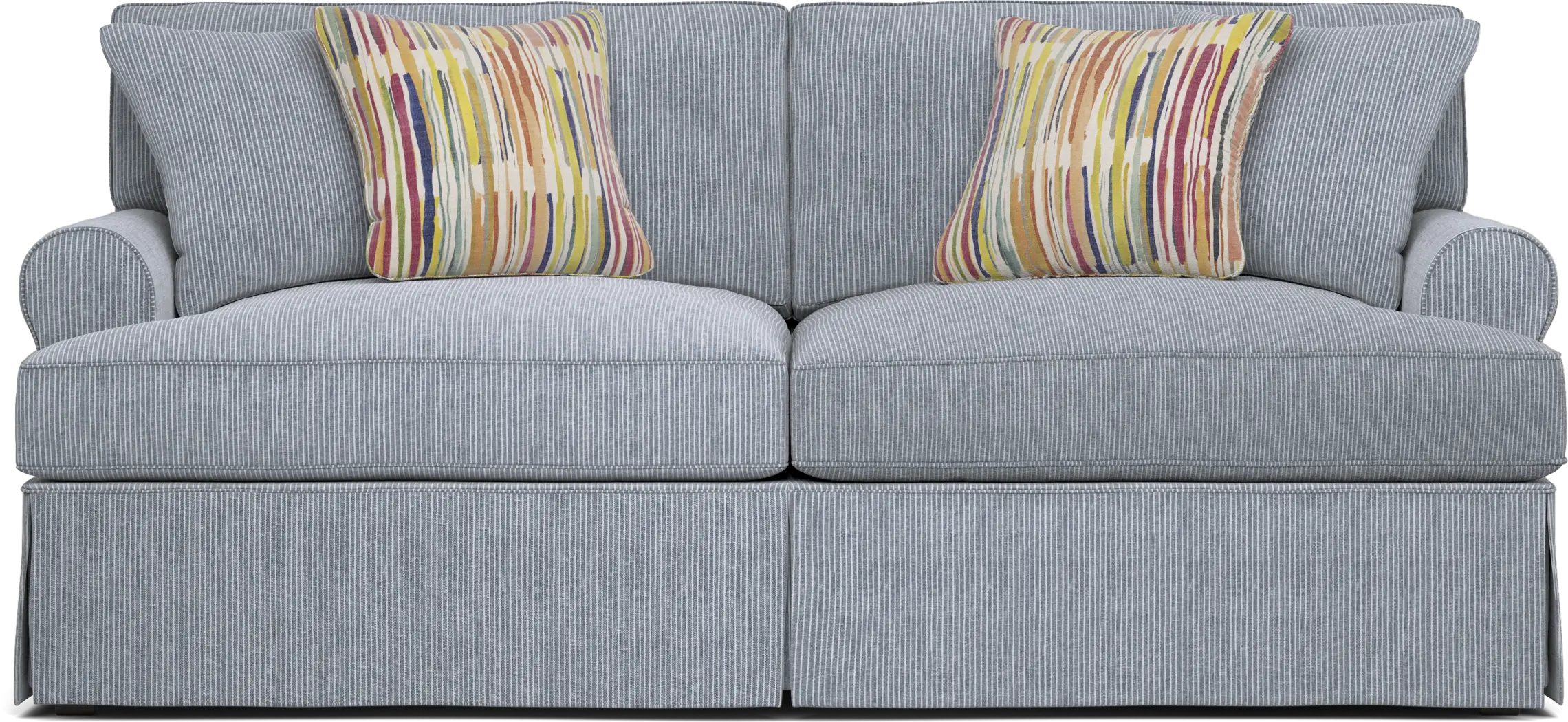 Beachside Walk Blue Denim Slipcover Sofa - Thumbnail - Image 1