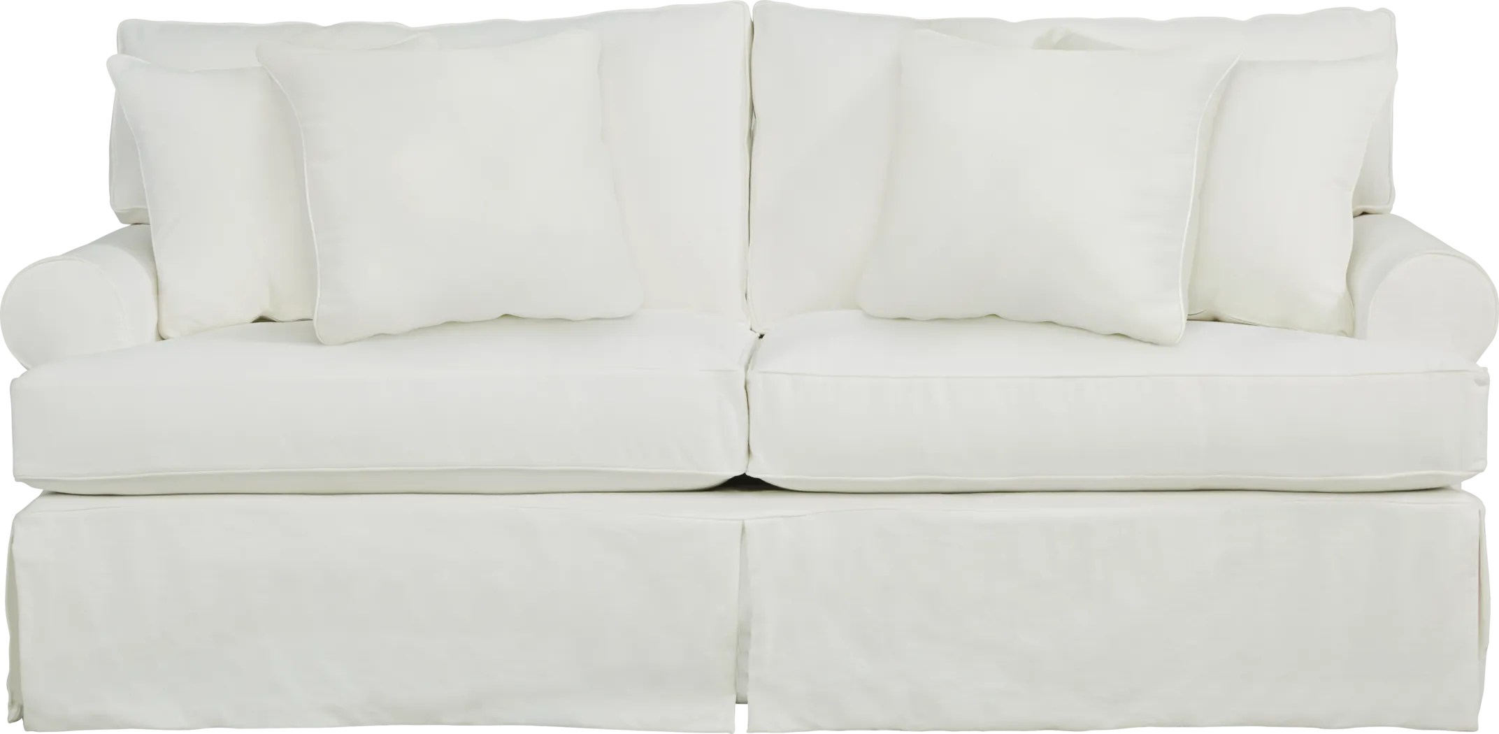 Beachside Walk White Sleeper Sofa - Thumbnail - Image 1