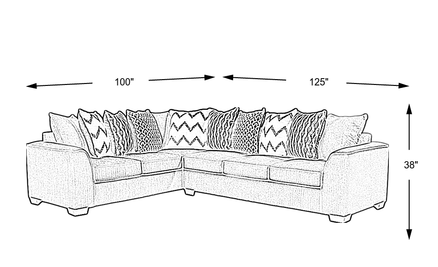 Dimension Image. Please refer to the Dimension Tab on this page for dimension details.