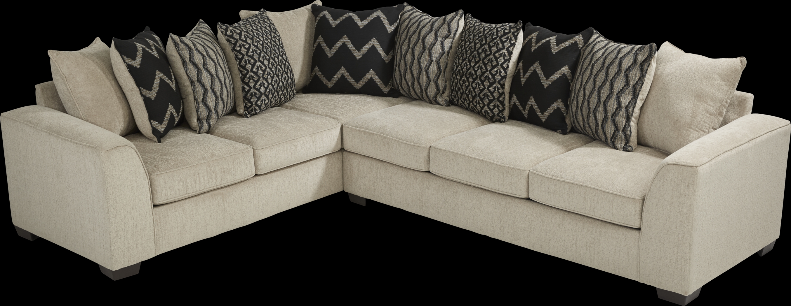Beacon Ridge Beige 2 Pc Sleeper Sectional - Thumbnail - Image 2