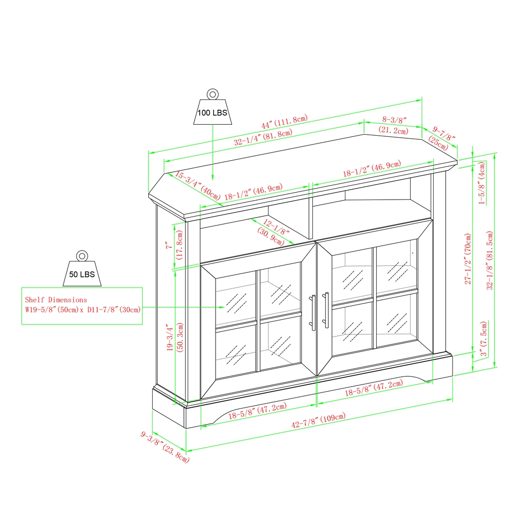 Beaconshope Black 44 in. Console - Thumbnail - Image 9