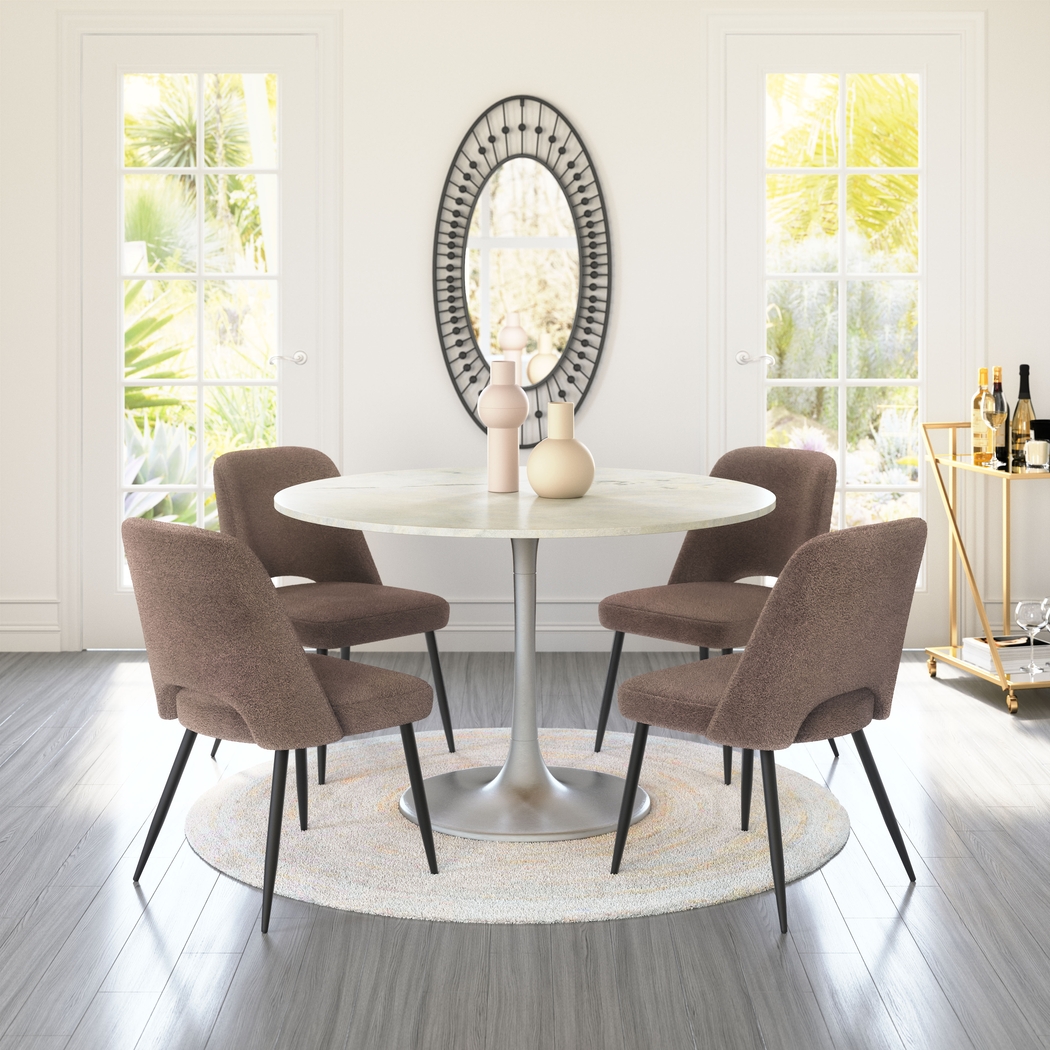 Beaman Brown Dining Chair, Set of 2 - Thumbnail - Image 4