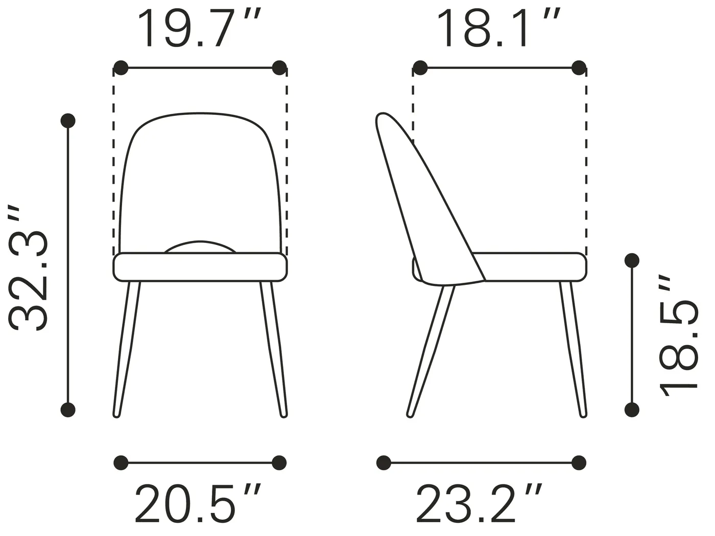 Beaman Gray Dining Chair, Set of 2 - Thumbnail - Image 13