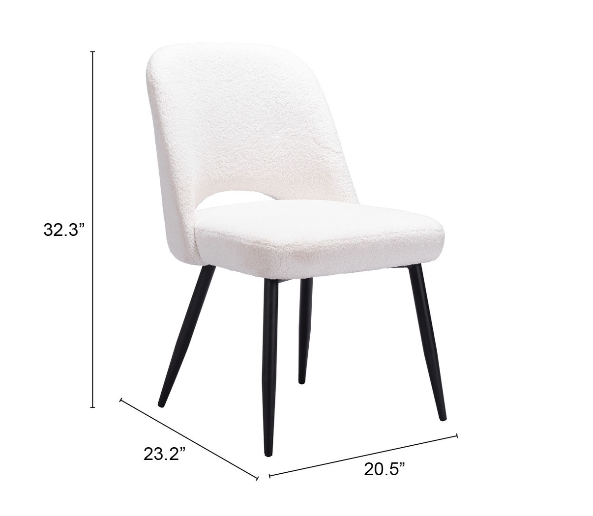 Beaman Ivory Dining Chair, Set of 2 - Thumbnail - Image 12