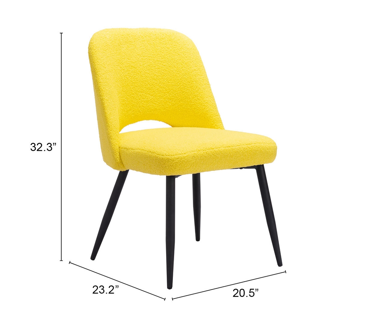 Beaman Yellow Dining Chair, Set of 2 - Thumbnail - Image 12