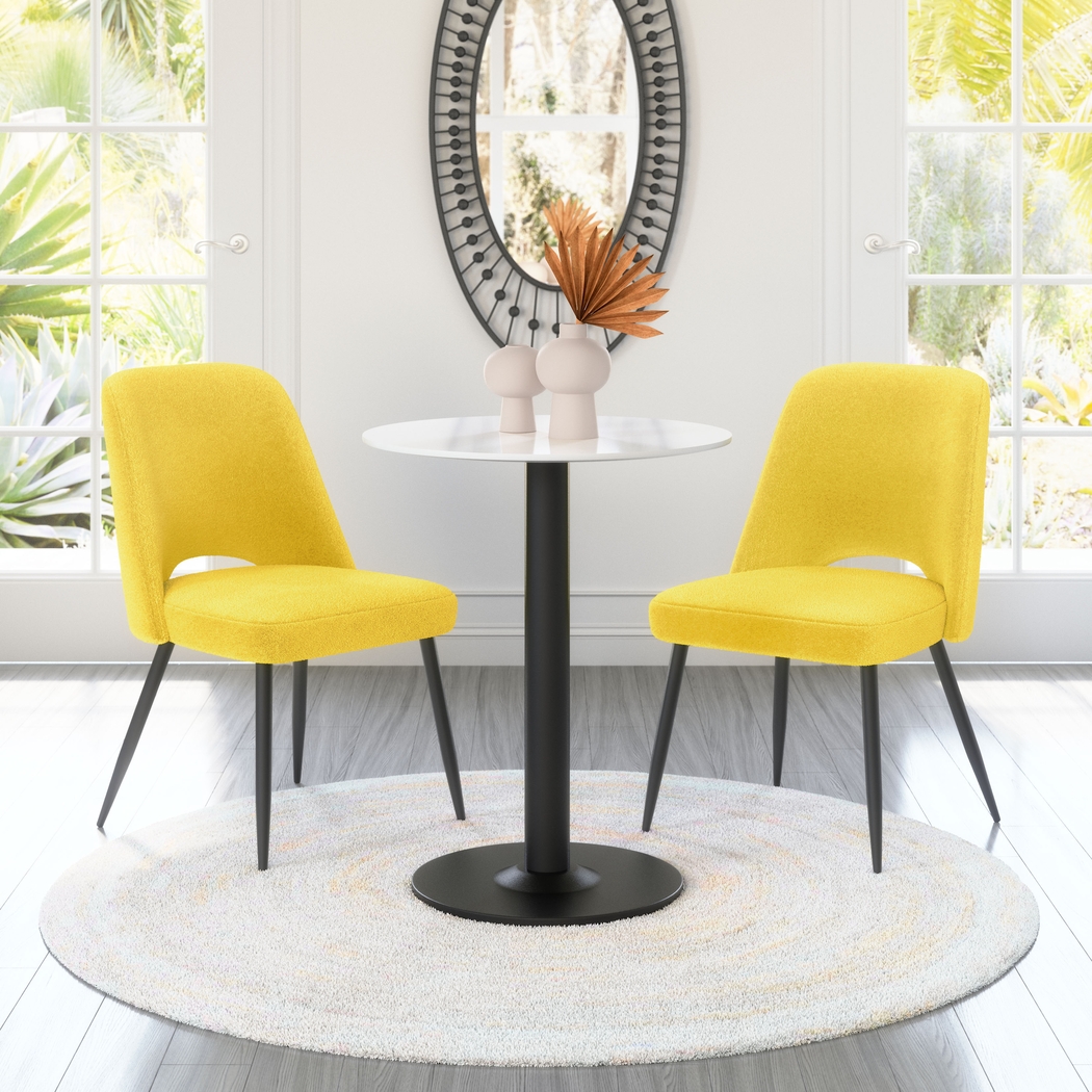 Beaman Yellow Dining Chair, Set of 2 - Thumbnail - Image 3