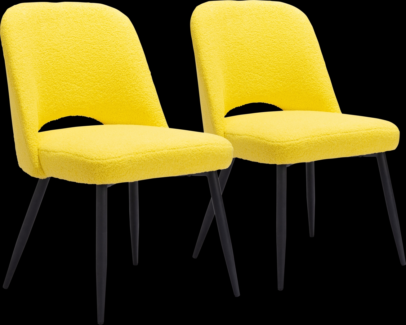 Beaman Yellow Dining Chair, Set of 2 - Thumbnail - Image 1