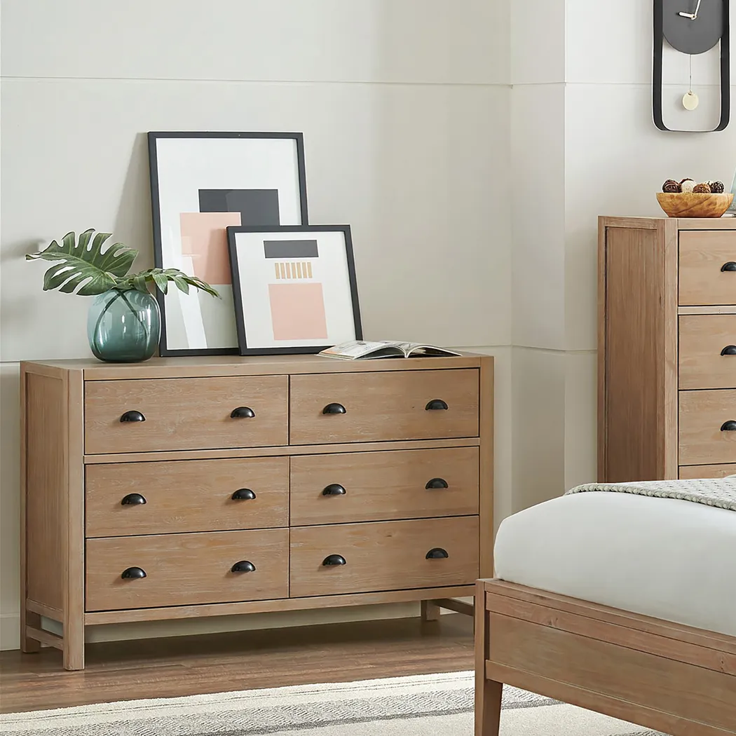 Bearce Brown 6 Drawer Dresser - Thumbnail - Image 2