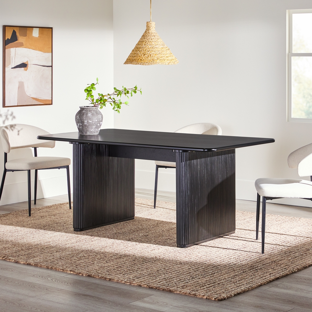 Bearoak Black Dining Table - Thumbnail - Image 2