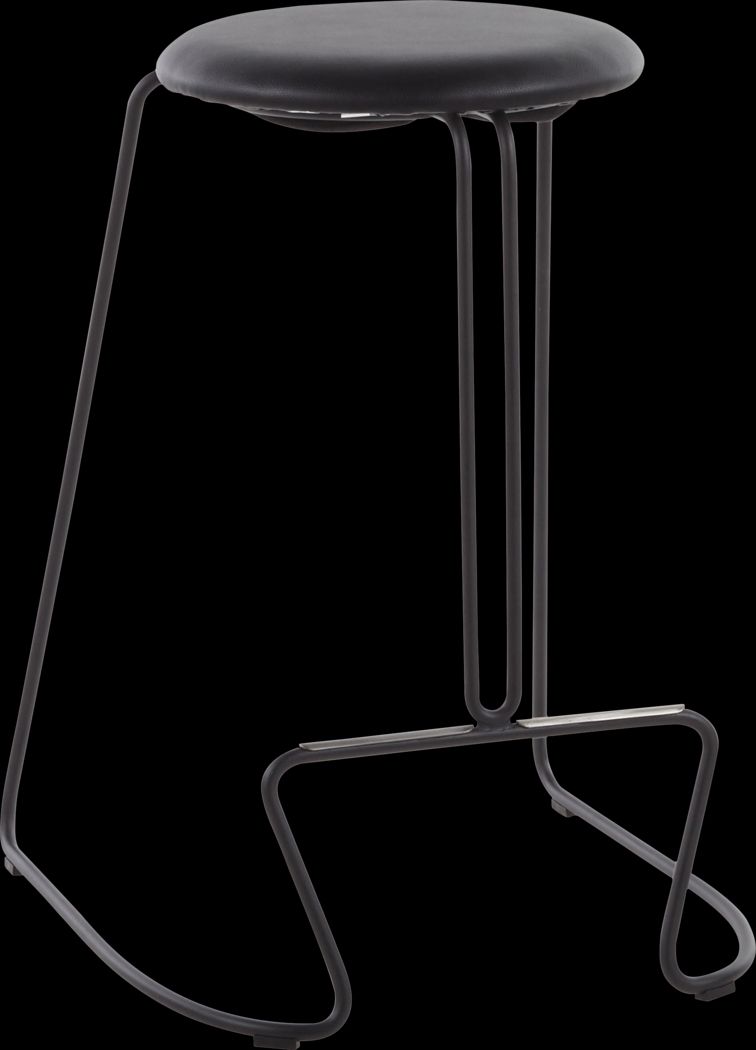 Bearslide I Black Counter Height Stool, Set of 2 - Thumbnail - Image 2