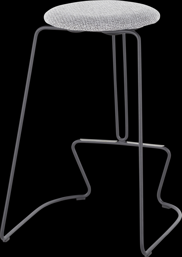 Bearslide I Charcoal Counter Height Stool, Set of 2 - Thumbnail - Image 4