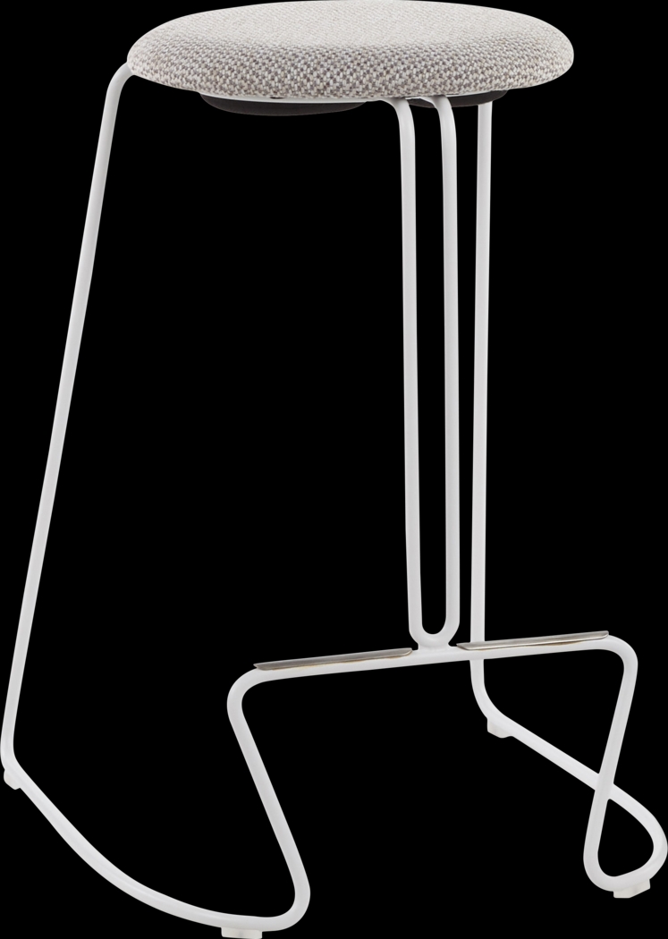 Bearslide II Light Gray Counter Height Stool, Set of 2 - Thumbnail - Image 2