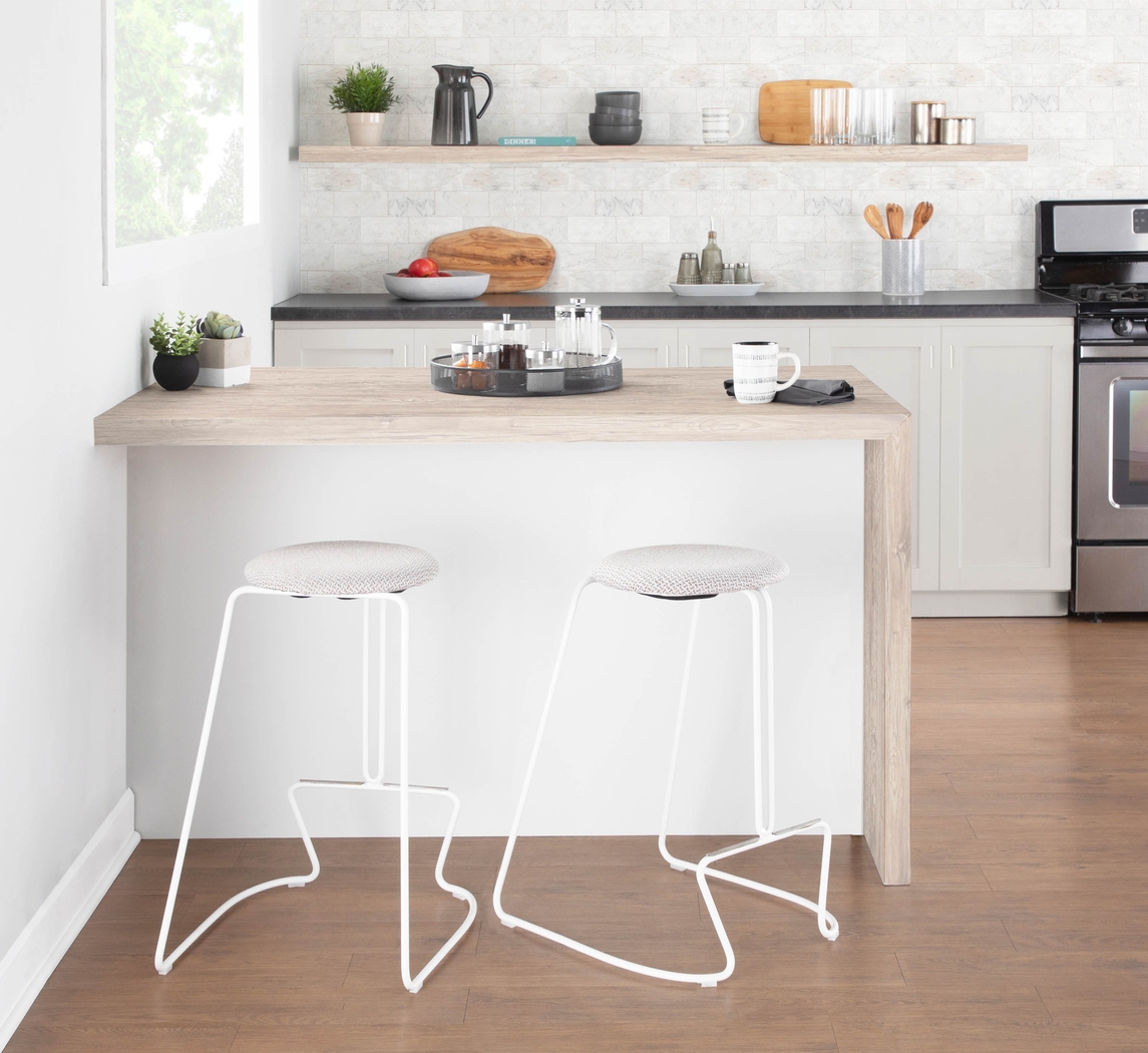 Bearslide II Light Gray Counter Height Stool, Set of 2 - Thumbnail - Image 10