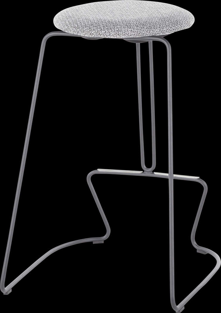 Bearslide III Charcoal Counter Height Stool, Set of 2 - Thumbnail - Image 4