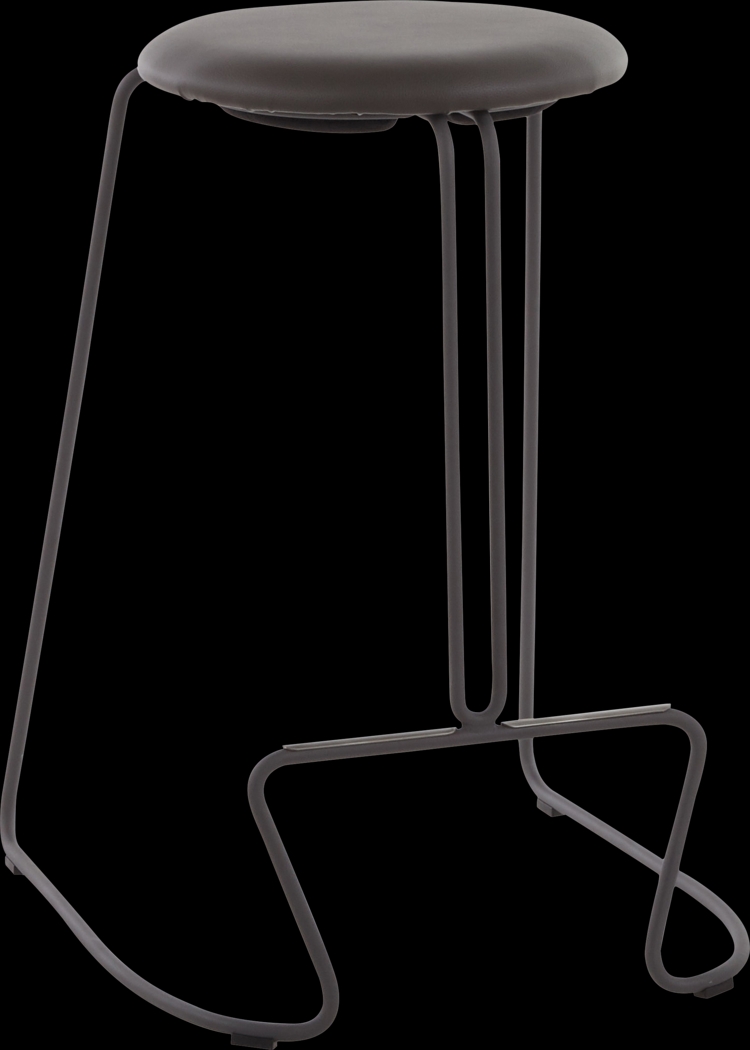 Bearslide III Gray Counter Height Stool, Set of 2 - Thumbnail - Image 2