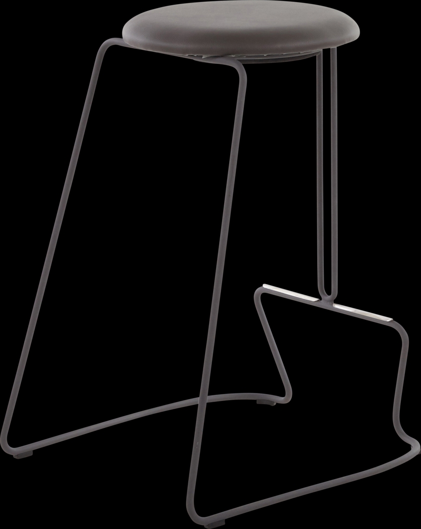 Bearslide III Gray Counter Height Stool, Set of 2 - Thumbnail - Image 4